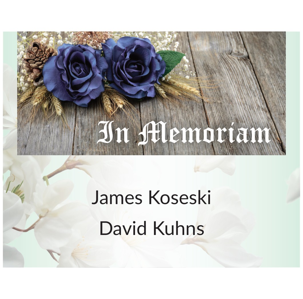 In Memoriam panel remembering James Koseski and David Kuhns
