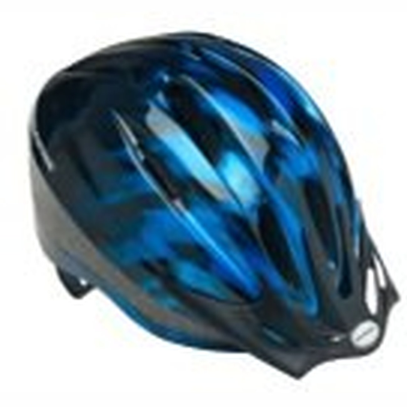 Blue bicycle helmet